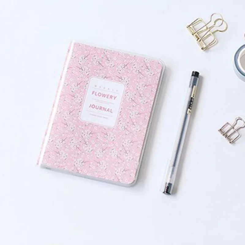 1 шт. A6 Kawaii PVC блокнот Bullet Journal Sketchbook милый дневник еженедельник блокнот офисные школьные канцелярские принадлежности 016033 - Цвет: Cherry blossoms