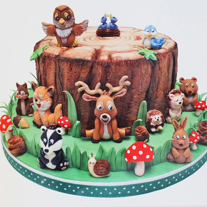 Moules A Fondant En Silicone Moules A Sucre A Chocolat En Argile Animaux De La Foret Lapin Ecureuil Escargot Herisson Aliexpress