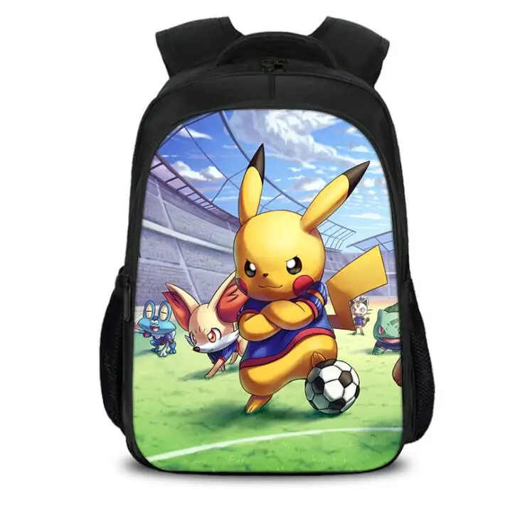Новый детективный рюкзак Пикачу животные пепел гренинья Покемон повседневные школьные сумки для маленьких мальчиков девочек Mochila