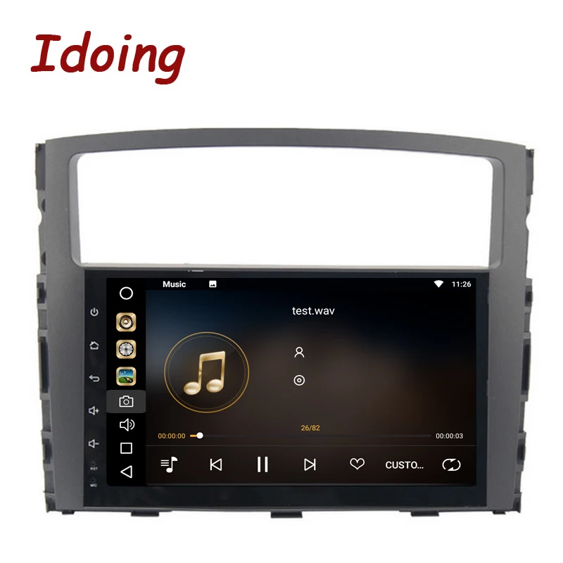 Idoing 1Din 9 &quotAndroid8.0 Автомобильный мультимедийный gps плеер Подходит для MITSUBISHI PAJERO V97