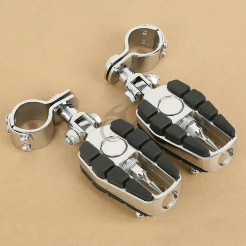 25 30 35 мм подножки с зажимами для YAMAHA V STAR XVS 1300 650 1100 Honda GL1800 Zombie Skull и зажимы|skull foot