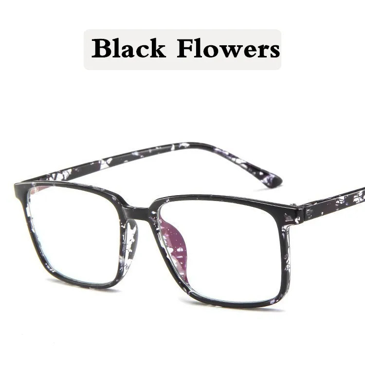 Ретро очки для глаз Мужские квадратные оптические очки женские модные очки оправа очки аксессуары Armacao De Oculo - Цвет оправы: Flower