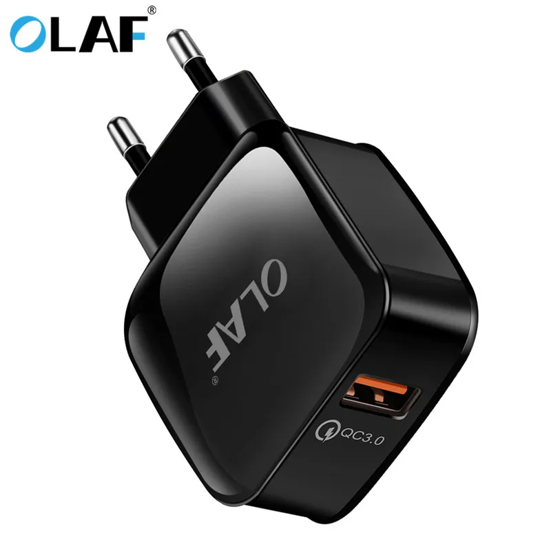 OLAF USB Charger Quick Charge 3.0 Fast Charger QC3.0 QC2.0 18W Portable Wall USB Power Adapter Charging for Mobile Phone Charger