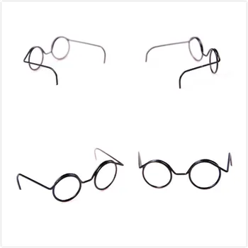 

2PCS Top Selling Fashion Round Frame Lensless Retro Cool Doll Glasses For BJD Doll 1/6 30cm Doll Accessories