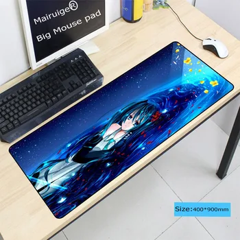 

Mairuige Large 60X30cm XL Sexy Anime Large Lock Edge Waterproof Mouse pad Game Gamer gaming Hatsune Miku Mousepad keyboard mat