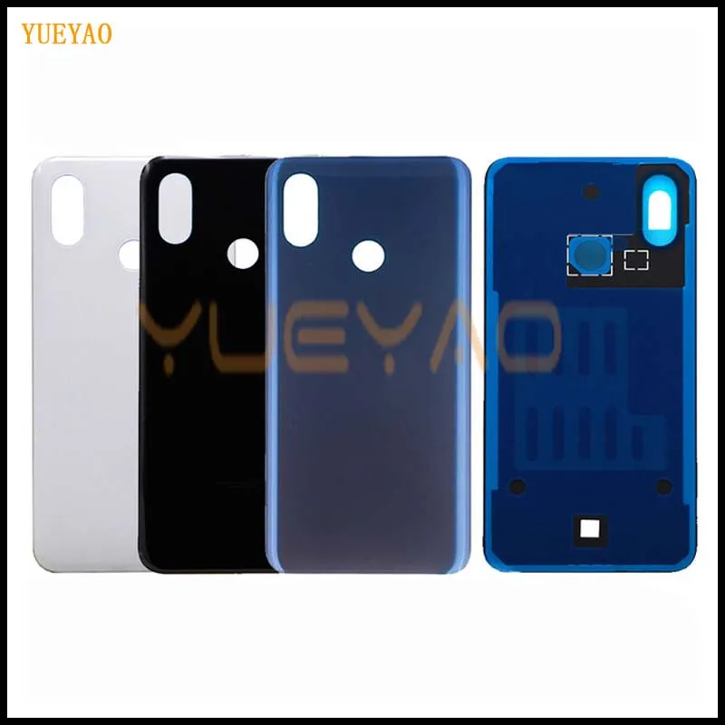 Для xiaomi mi 8 Задняя стеклянная крышка батарейного отсека задняя дверь Корпус чехол