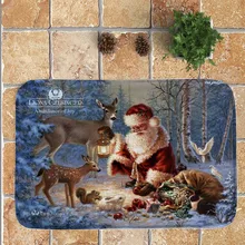 40x60 см коврики Merry Christmas Придверный коврик домашние ковры подарок на год Рождественские украшения для дома Прямая поставка