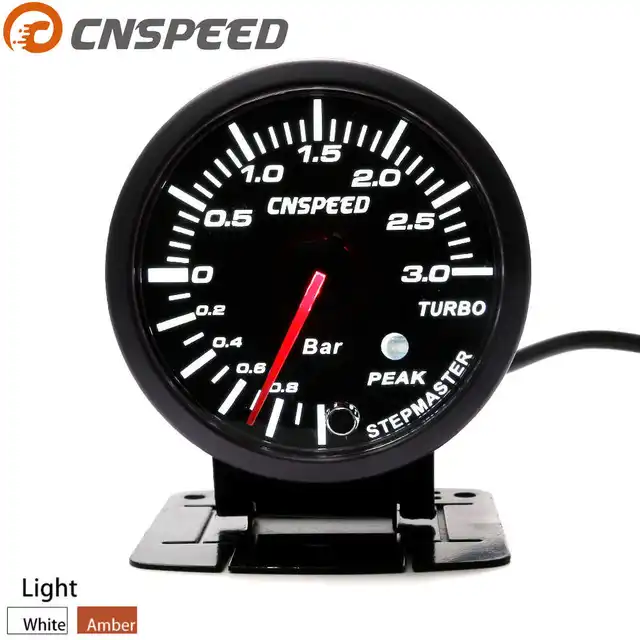 Cnsd 2 5 Inch 60mm Car Turbo Boost Gauge 3 Bar White Amber Dual Cnsd 2 5 Inch 60mm Car Turbo Boost Gauge 3 Bar White Amber Dual Led Display With Peak