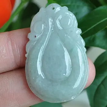

Certified Natural "Grade A" Light green Pendant ~yunbei