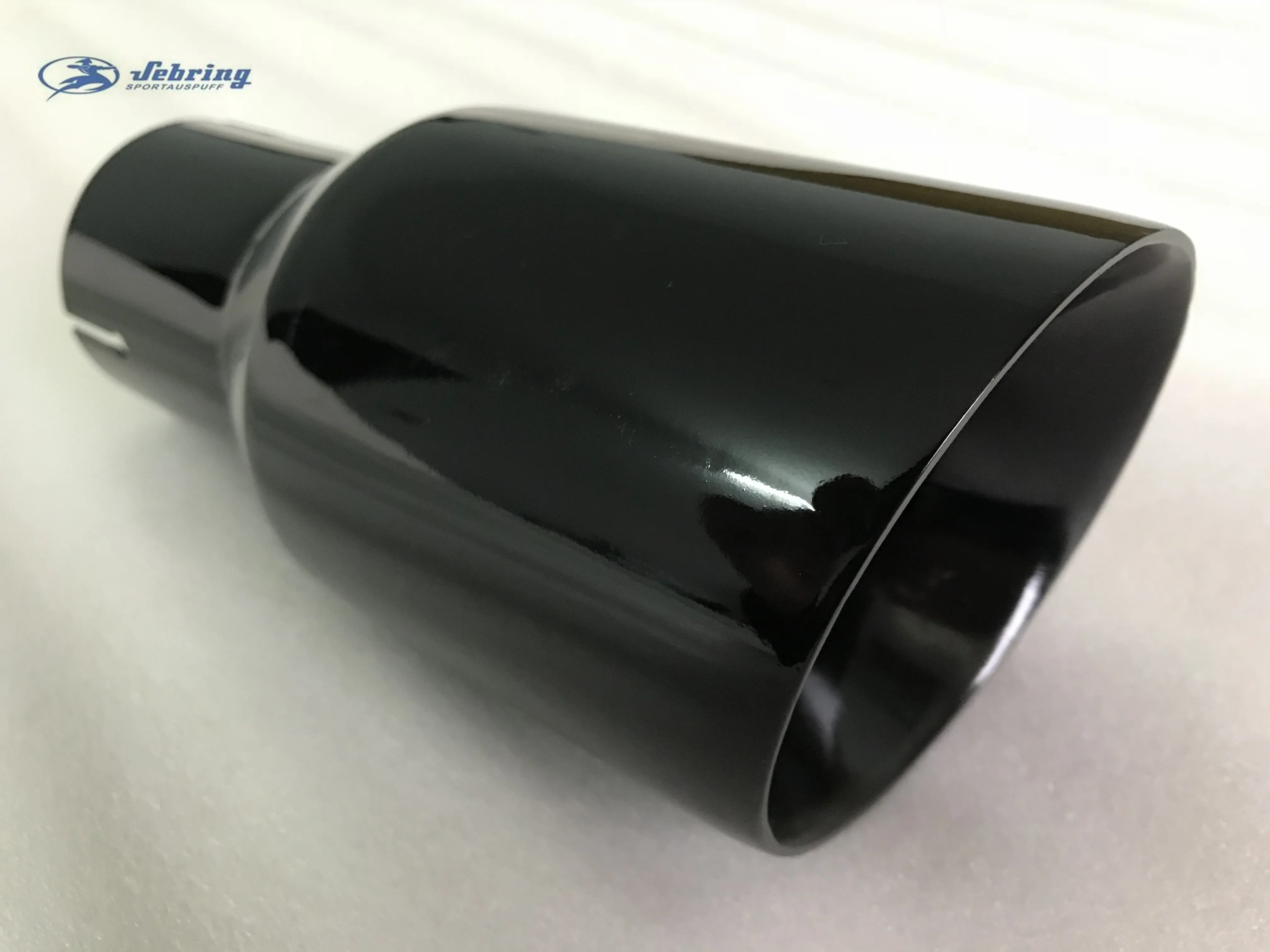 

Black stainless steel Oblique mouth General exhaust manifold muffler for automobile refitting
