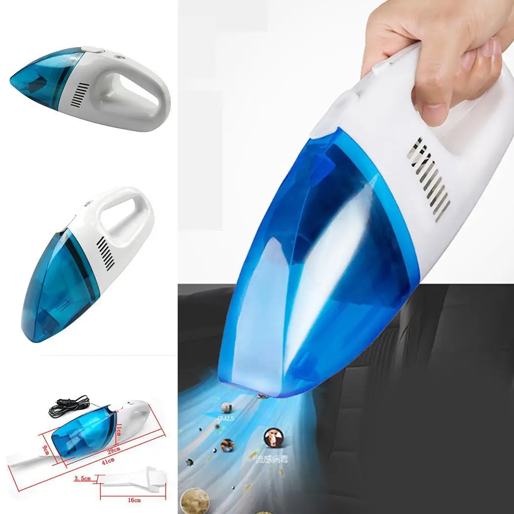 

Car Vacuum Cleaner 60W Auto Portable Wet Cigarette Lighter Dry Handheld Duster 2.5m 12V Dust Filter