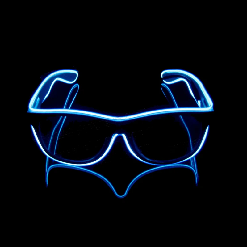 LED Glowing Glasses Flashing Glass EL Wires Novelty Party Decorative Club Lighting Cosplay Masks Gift Bright Light Sunglasses