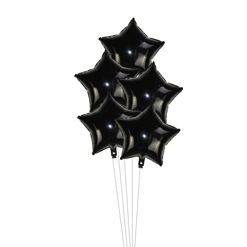 5 шт./компл. 18 дюймов пятиконечная звезда фольги воздушный шар для Бэйби Шауэр Детская день рождения предложение свадебных декоров Детские шары Globos - Цвет: S16