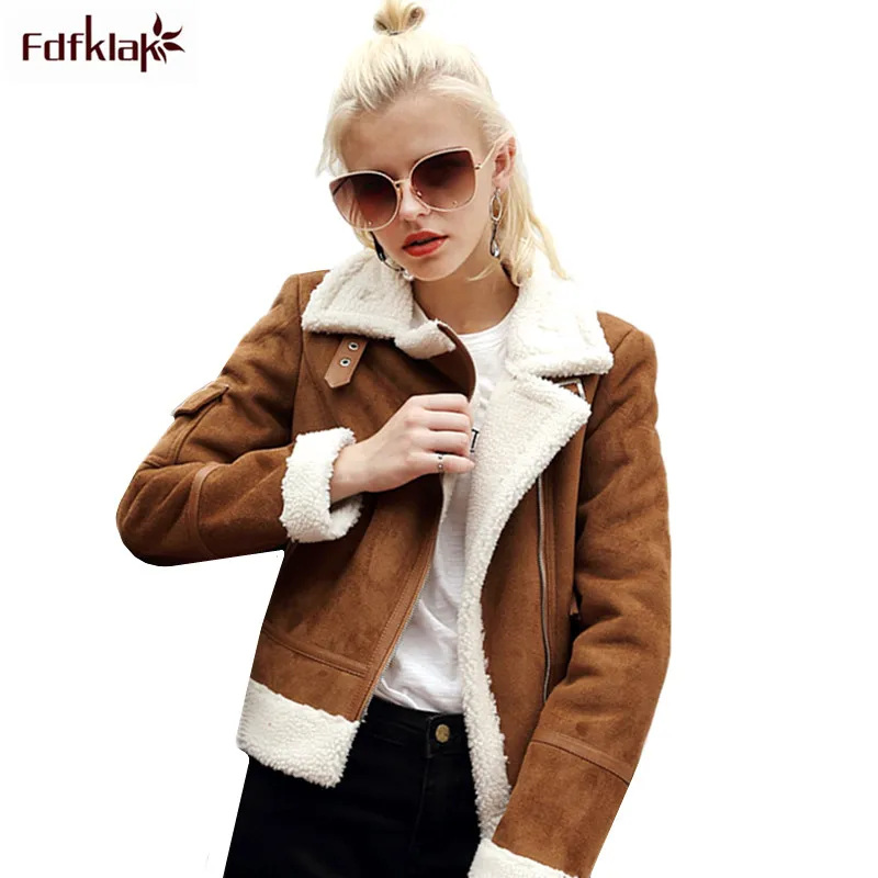 

Fdfklak European New Women Winter Wool Jacket Cashmere Coat Female Short Winter Women's Jacket Woolen Coats manteau femme hiver