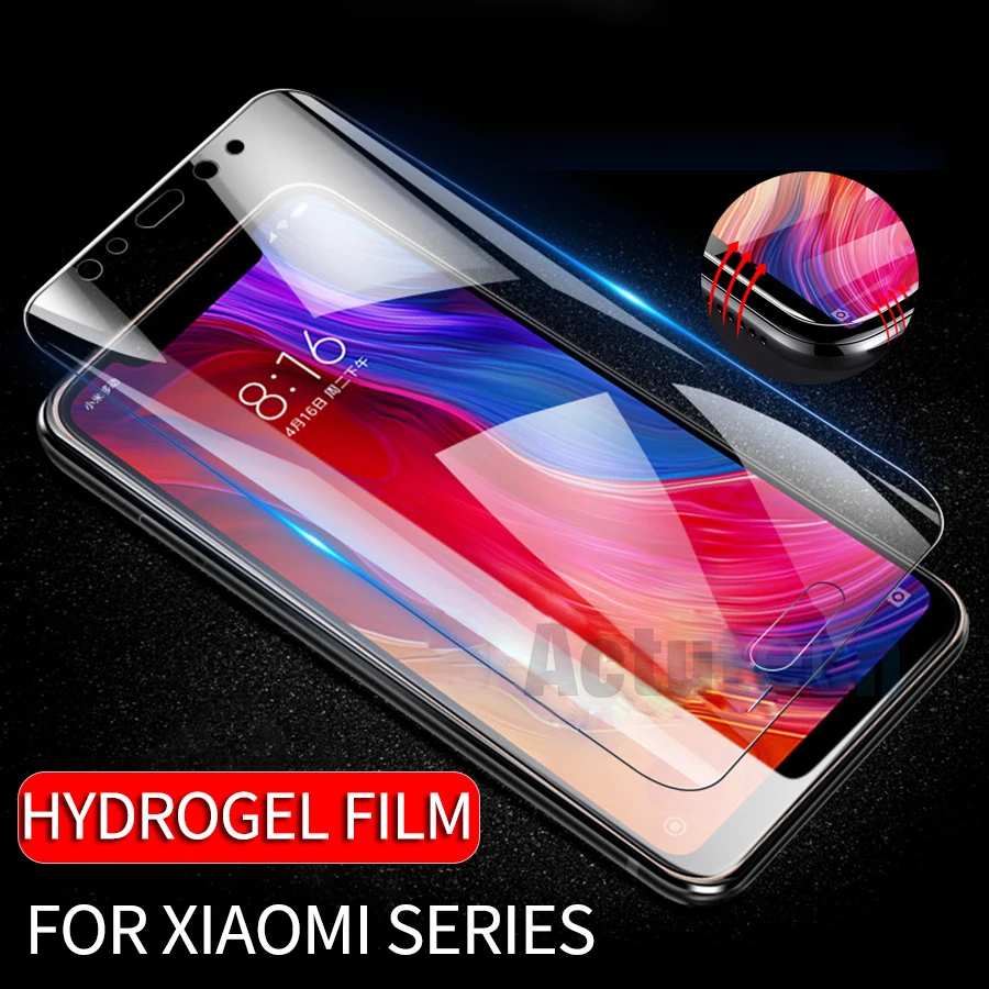 Гидрогелевая мягкая пленка для Xiaomi Mi 9 8 SE A2 Lite Pocophone F1 Mix 3 Redmi Note 7 5 6 Pro защита экрана