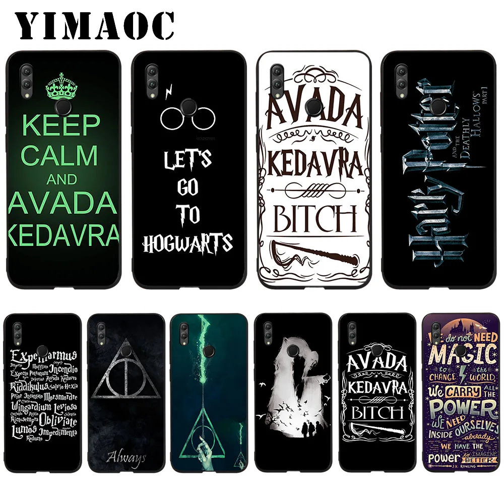 

YIMAOC Harry Potter Avada Design Soft Case for Huawei Honor Note 10 9 Lite 8C 8X 8 Lite 7X 7A 3GB Pro 7C 6A