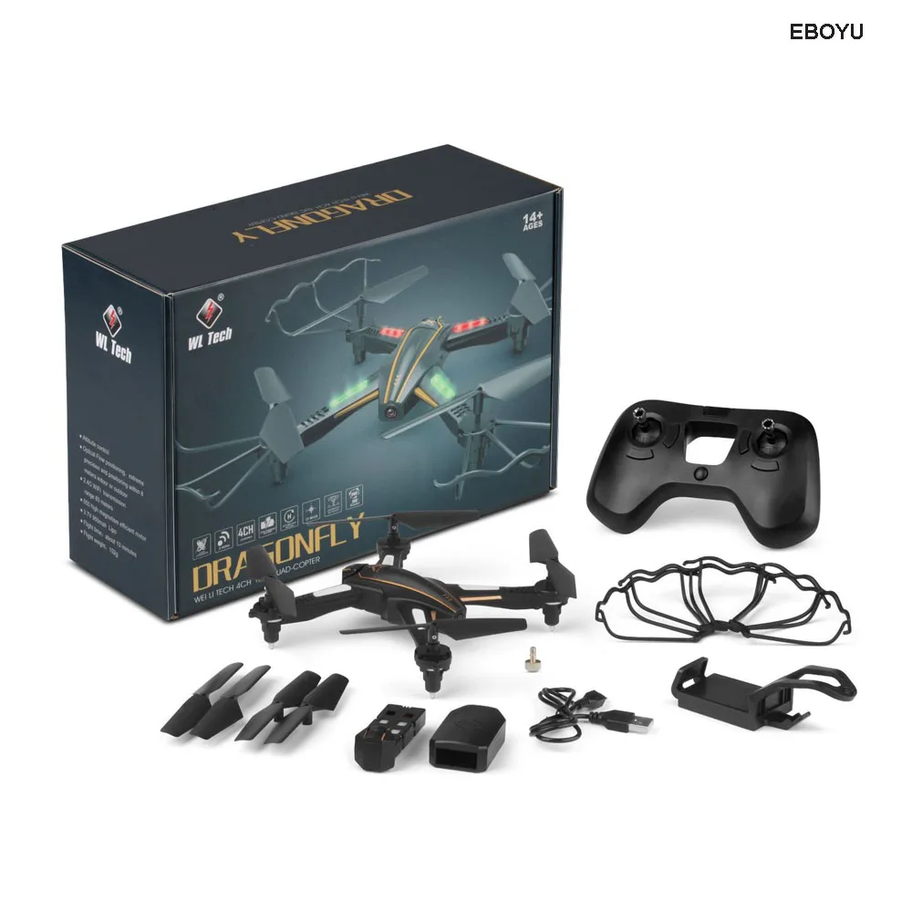 Wltoys Q616 2,4 ГГц 4CH WiFi FPV Drone 720P HD камера G-sensor оптическое позиционирование потока удержание высоты RC Квадрокоптер Дрон RTF