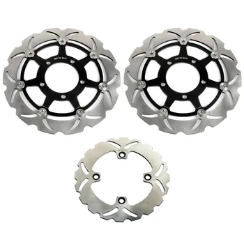 

BIKINGBOY Front Rear Full Set Brake Disks Discs Rotor Wave Set for KAWASAKI Ninja ZX6RR ZX600K 2003 2004 ZX6R 636 2003 2004