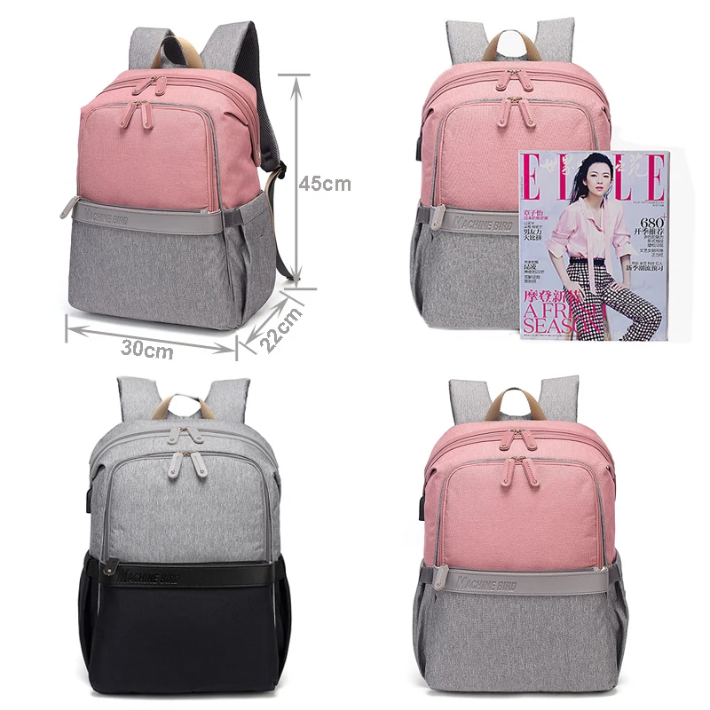 2019 bolsa de pañales mochila de papá bolsa de cochecito de bebé impermeable Oxford bolso de mamá d