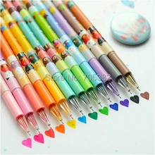 12 цветов милые Мультяшные животные стиль гелевая ручка милые канцелярские принадлежности для школы хорошего качества(SS-8975