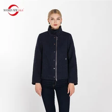MODERN NEW SAGA 2019 Spring & Autumn Women Jacket Short Cotton Padded Parkas Female Turn-down Collar Coat Female Ladies Jacket