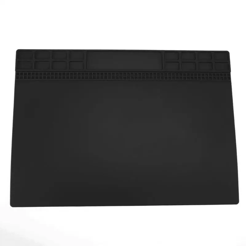1 Pcs Heat-resistant Soldering Mat Silicone Heat Gun BGA Soldering Station Insulation Pad Repair Tools Platform Desk Mat silicone heat resistant mat orange