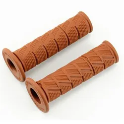 Vintage Style Rubber Motorcycle Handlebar (Cafe)