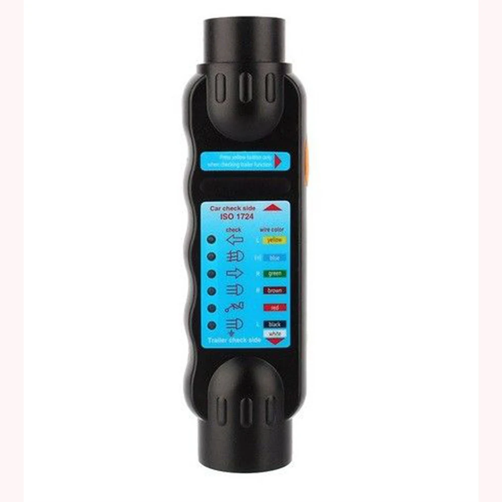 

7 Pin Vehicle Repair Tool Durable Socket Tester Circuit Towing Plug Signal Light 12V Connector Trailer Tester Diagnostic Tool