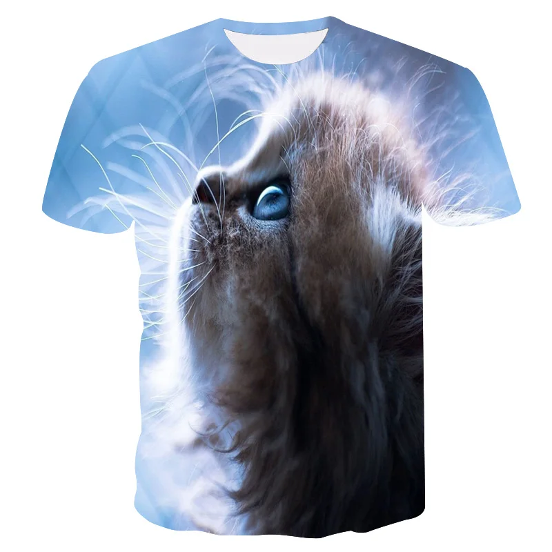 

2019 NEW Womens Brand Clothing Summer Women T Shirt Short Sleeve O-neck Casual Funny Black Cat Tops Tees Female Ladies T-Shirt
