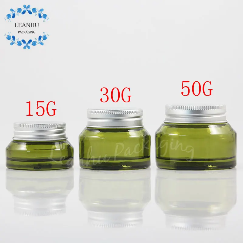 Download 15g 30g 50g Green Glass Cream Jar Cream Eye Cream Mask Packaging Cans Empty Cosmetic Container 12 Pc Lot Empty Cosmetic Containers Cosmetic Containerglass Cream Jars Aliexpress