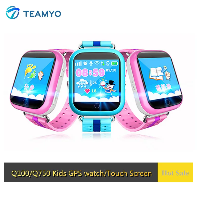  Kinder GPS Smart Uhr 154 zoll touch screen SOS Anruf Location GPS Tracker Uhr für Kinder Q100 Q750 