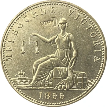 

1860 Australia 1/2 Penny COIN COPY 27.5MM
