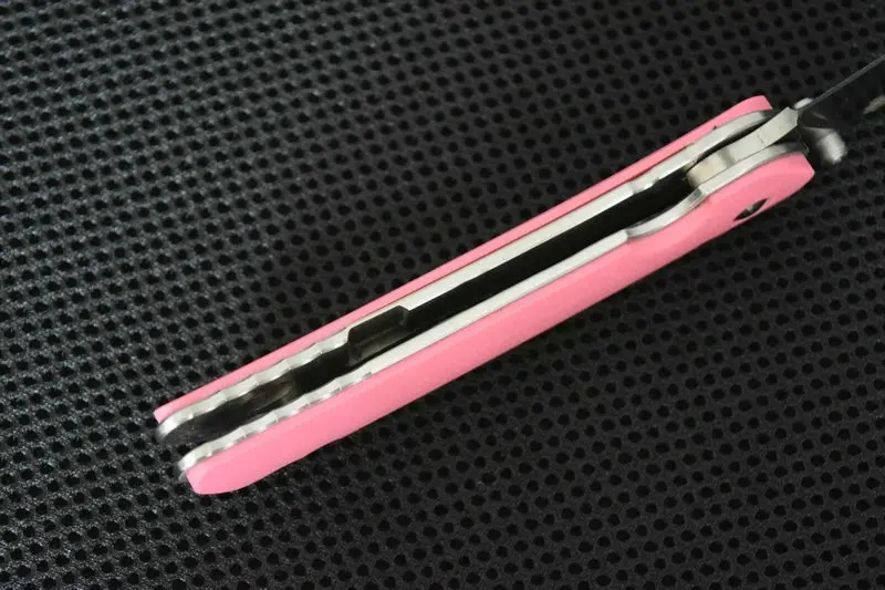 Trskt 110 тактический нож 9cr18mov стальной, розовый женский нож G10 ручка охотничий нож выживания походные карманные ножи открытый инструмент