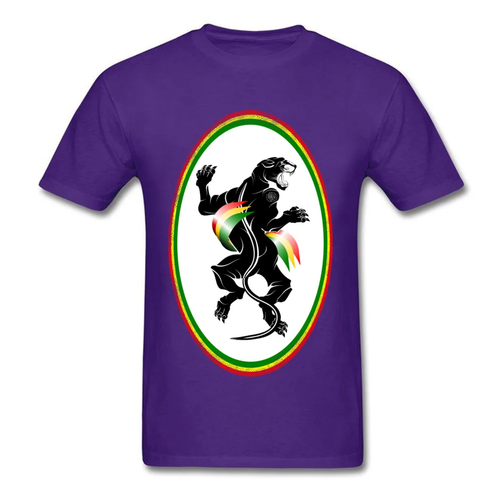 Panther Rastafarian flag_purple