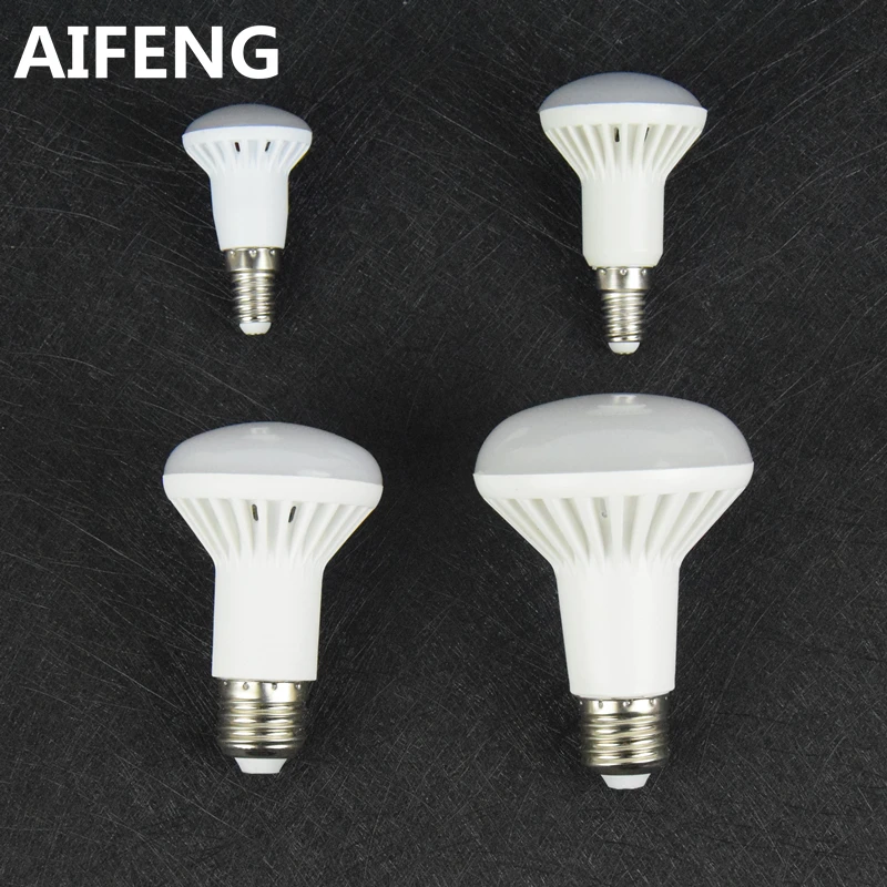 

AIFENG dimmable e27 E14 12W 9w 7W 5W led light r80 R63 R50 R39 spotlight bulb COOL WHITE warm 5730smd lamp 110v 220v 230v 240v