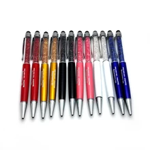 Горячая Акция! Сенсорный экран ручка с бриллиантом для сенсорной панели diamond подарочная ручка с кристаллами лазерной гравировкой с вашим логотипом/Имя/Электронная почта