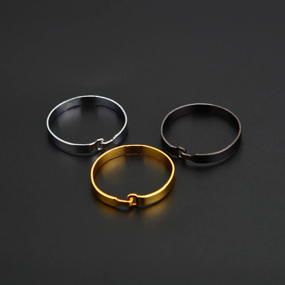 5Pcs 20/30mm Metal Ring Binder Loose Leaf Book Hinged Rings Black Keychain Album Scrapbook Craft Circle Photo Album Split metal ring binder,metal binder ring,book binding supplies