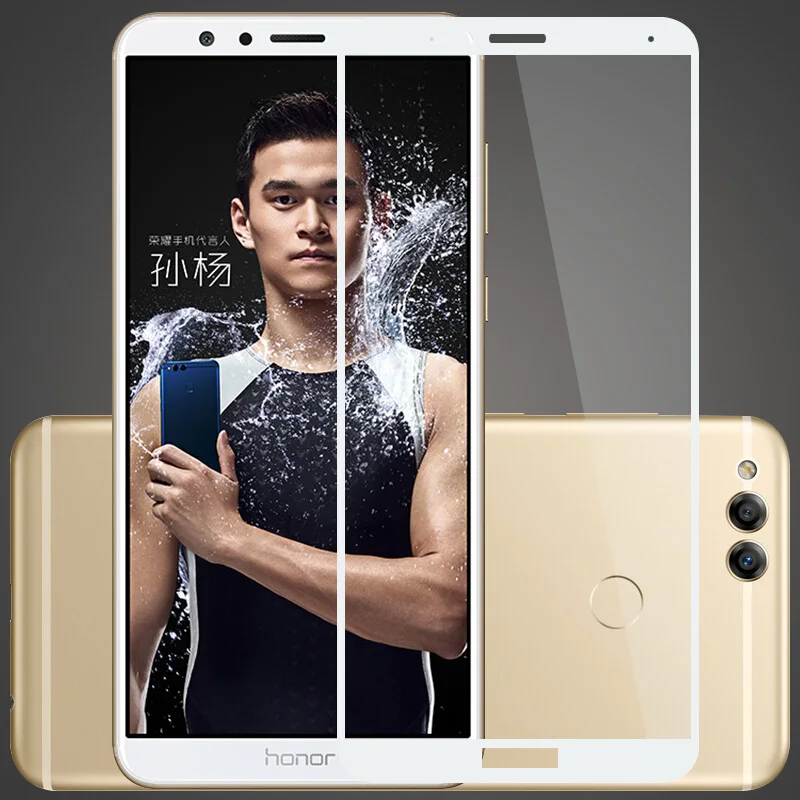 Защитная пленка на экран с полным покрытием для Huawei Honor 7X зеркальная защитная