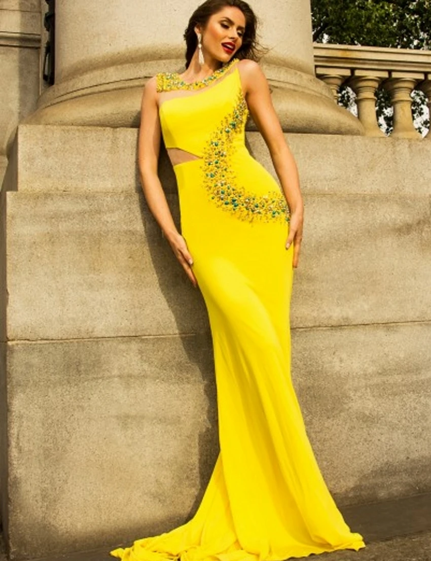 Sexy brillantes elegantes largas sirena vestidos fiesta