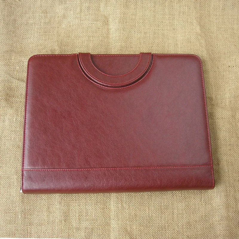 Details about   H&S A4 Zipped Conference Folder Padfolio Folio Case Business Faux Leather 