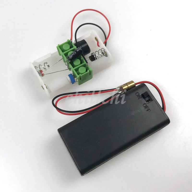 

3PCS / Infrared laser alarm technology small making scientific experiment kit electronic small making sound and light alarm