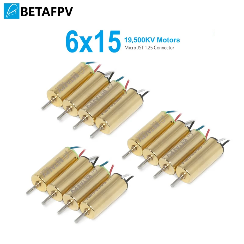 

BETAFPV 6X15mm Motor 19500KV Brushed Motor Speed Insane for Micro FPV Tiny Whoop Eachine012 or Beta65 etc
