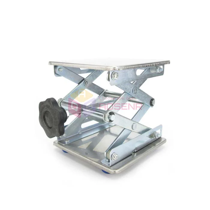 8" Stainless Steel Lab Stand Table Scissor Lift laboratory Jiffy Jack