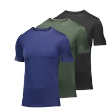 Мужские компрессионные баскетбольные Трикотажные изделия для футбола спортивная подготовка на открытом воздухе Топы с коротким рукавом быстросохнущие спортивные футболки мужские