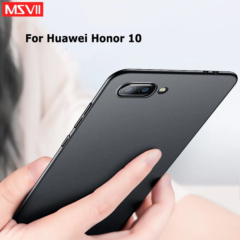 MSVII Чехлы для Huawei Honor 10 чехол тонкий матовый Lite PC View V10 чехол|Бамперы| |