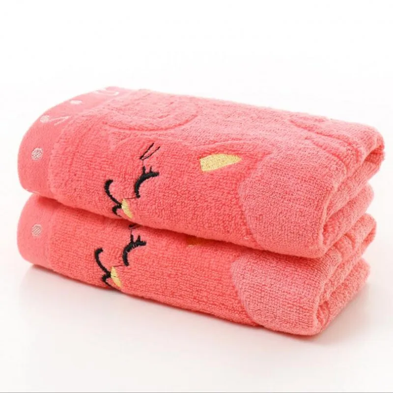 25*50 см детские полотенца из ультратонкого волокна Детские банные полотенца s стирка ткань детские жаккардовые вышитые нотки полотенце для кошек и собак