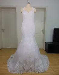 Vestidos De Novia шарик обратно пикантные Свадебные платья Русалочки Кружево аппликации халат де mariée Роскошные trouwjurk