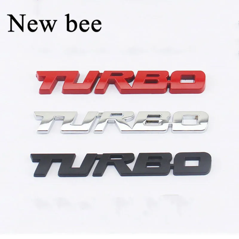 

Newbee TURBO Emblem Car Styling Sticker Body Rear Tailgate Badge For VW skoda Seat Peugeot DS Renault Hyundai Buick Porsche