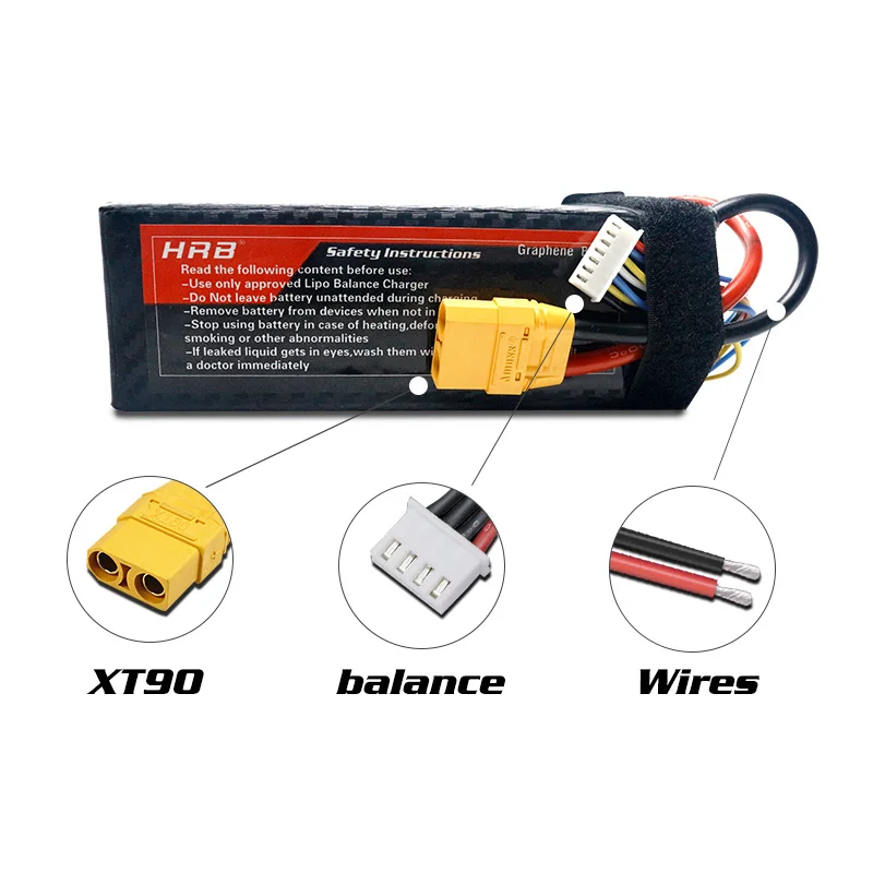 HRB 6S Lipo батарея 22,2 V 6000mAh 100C-200C для вертолета квадрокоптера грузовика лодки робота RC игрушки Batteria Graphene