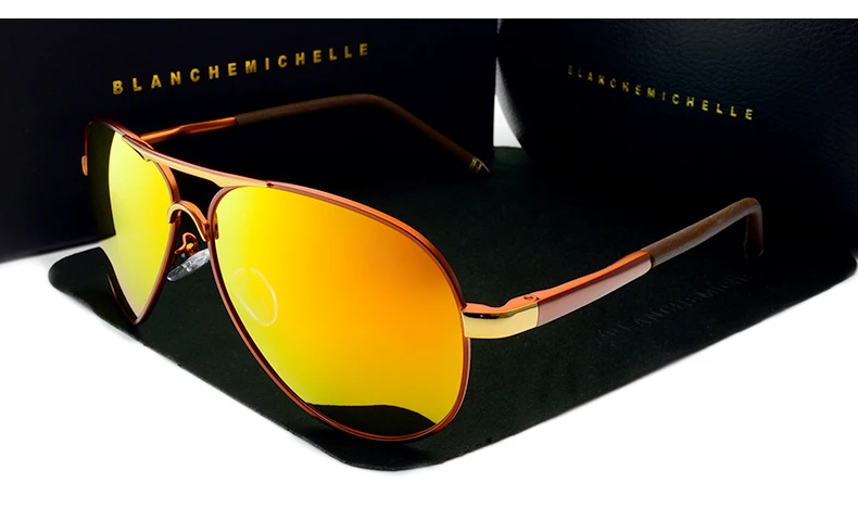 Бланш Michelle новые мужские солнцезащитные очки пилота поляризованные солнцезащитные очки для вождения высококачественные солнцезащитные очки UV400 homme